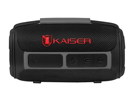 Bocina Bluetooth Recargable Kaiser 2 x 2.5 Pulgadas Negra KSW-2012BK Fashion