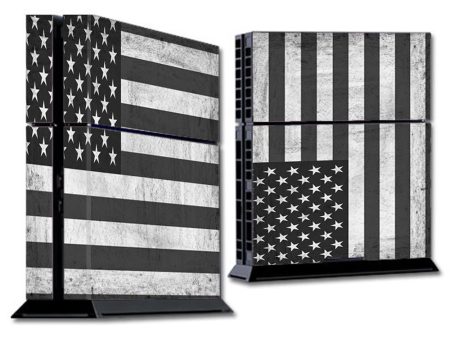 Black White Grunge Flag Usa America Sony Playstation PS4 Skin Online