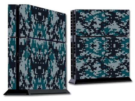 Digi Camo Team Colors Camouflage Green Black Grey Sony Playstation PS4 Skin For Cheap