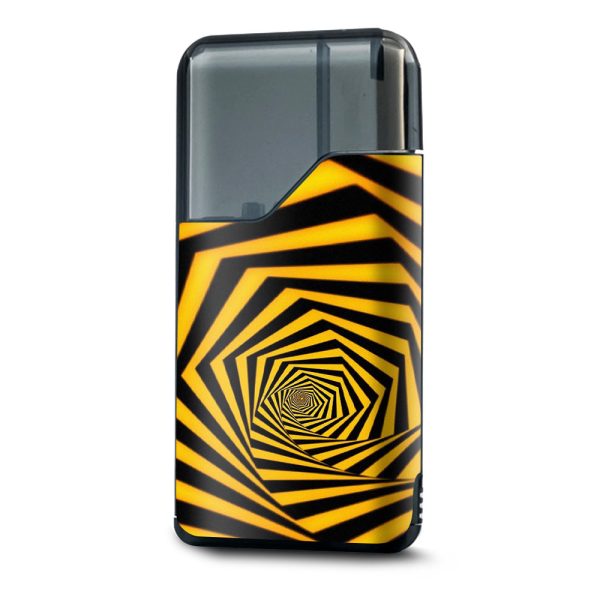 Black Yellow Trippy Pattern Suorin Air Skin Hot on Sale