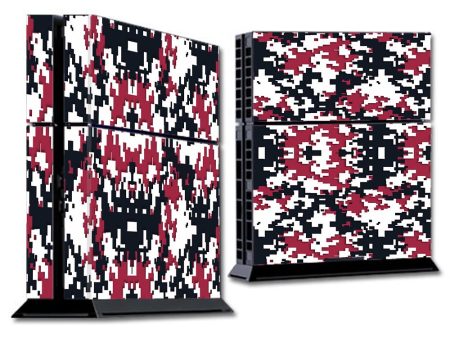 Digi Camo Team Colors Camouflage Red Black Sony Playstation PS4 Skin Sale