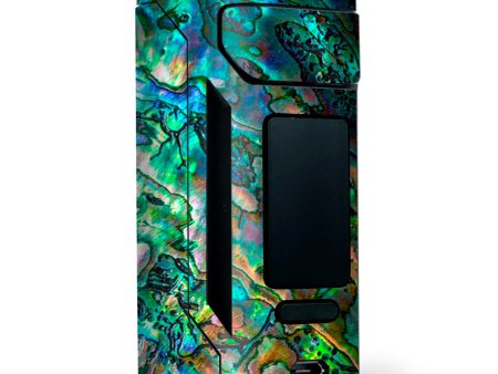 Abalone Shell Swirl Neon Green Opalescent Wismec RX2 20700 Skin Online now