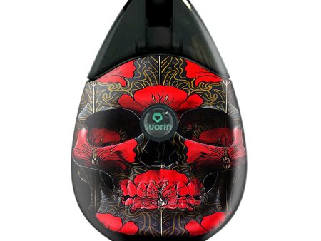 Dark Flowers Skull Art Suorin Drop Skin Hot on Sale