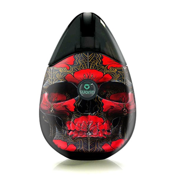 Dark Flowers Skull Art Suorin Drop Skin Hot on Sale