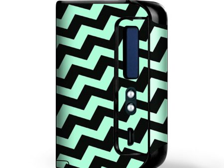 Teal And Black Chevron Smok Osub King Skin Sale